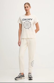 Хлопковая футболка Dkny