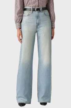 Женские голубые джинсы Ribcage Wide Leg Голубой 25-32 Levi’s® A6081;0069