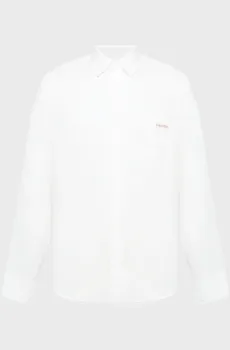 Мужская белая льняная рубашка CASUAL Белый XL Calvin Klein Jeans LV04RF121G