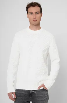 Мужской белый джемпер Белый S HUGO 50546995;102