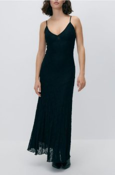 Reserved - Rozpruhovanе максі плаття - чорний - 657HS-99X