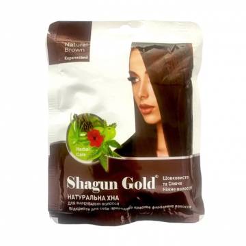 Натуральная хна для волос Shagun Gold, Natural Brown, 25 г Натуральная хна для волос Shagun Gold, Natural Brown, 25 г