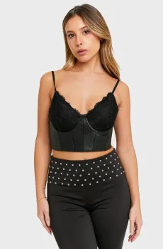 Женский черный топ Черный S Tally Weijl SSLPUSABRI