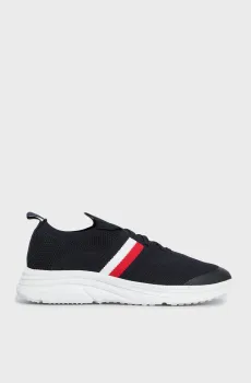 Мужские темно-синие кроссовки MODERN RUNNER KNIT STRIPES ESS Синий 42 Tommy Hilfiger FM0FM04798