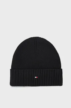 Мужская черная шапка ESSENTIAL FLAG Черный ONESIZE Tommy Hilfiger AM0AM10337