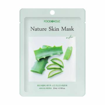 Тканевая маска для лица Food A Holic Nature Skin Mask Aloe с экстрактом алоэ, 23 мл Тканевая маска для лица Food A Holic Nature Skin Mask Aloe с экстрактом алоэ, 23 мл