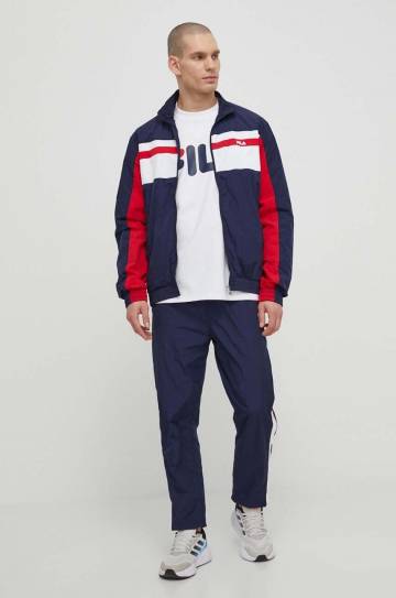 Спортивные штаны Fila Luoyang цвет синий однотонные FAM0659 Спортивные штаны Fila Luoyang цвет синий однотонные FAM0659