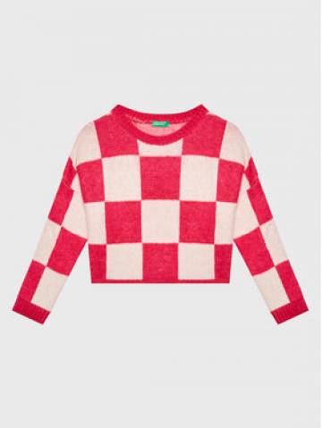 United Colors Of Benetton Светр 17BTQ102I Рожевий Relaxed Fit United Colors Of Benetton Светр 17BTQ102I Рожевий Relaxed Fit