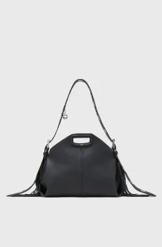 Женская черная кожаная сумка Miss M Черный ONESIZE MAJE MFASA01399_Black