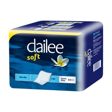 Пеленки одноразовые Dailee Soft Extra Plus 60*60 см, 20 шт Пеленки одноразовые Dailee Soft Extra Plus 60*60 см, 20 шт