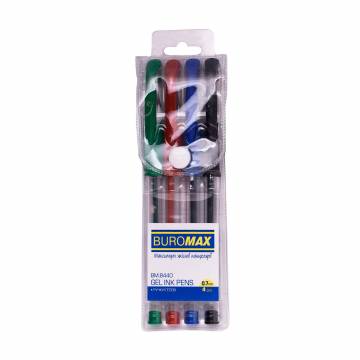 Набор гелевых ручек Buromax Basic Set, 4 цвета (BM.8440) Набор гелевых ручек Buromax Basic Set, 4 цвета (BM.8440)