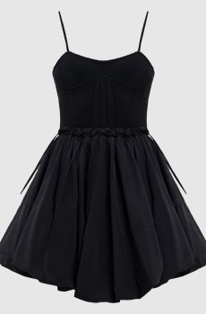 Черное платье-бюстье