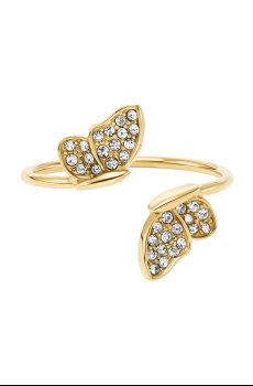 Позолоченное кольцо Fossil