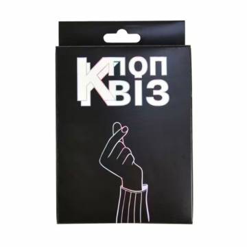 Карточная игра-викторина Strateg К-поп Квиз, на украинском языке, 12*9.1*2.2 см, от 6 лет, 55 карт (30493) Карточная игра-викторина Strateg К-поп Квиз, на украинском языке, 12*9.1*2.2 см, от 6 лет, 55 карт (30493)