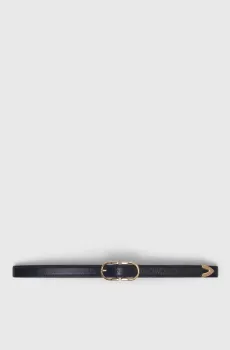 Женский черный кожаный ремень Черный L MAJE MFACE00449_Black