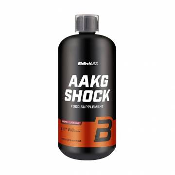 Предтренировочный комплекс BioTech USA AAKG Shock Вишня, в жидкости, 1 л