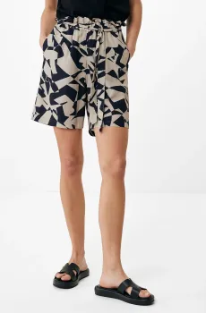 Женские бежевые шорты с узором Бежевый M Mexx TU1643033W