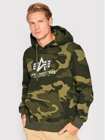 Alpha Industries Світшот Basic 178312C Зелений Regular Fit Alpha Industries Світшот Basic 178312C Зелений Regular Fit