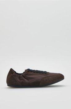 Reserved - Кросівки з замшевими вставками - темно коричневий - 803HV-89X