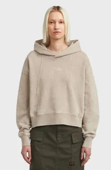 Женское бежевое худи Washed Бежевый S G-Star RAW D27726,D969