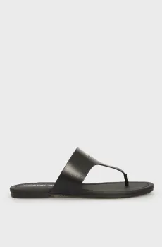 Женские черные вьетнамки FLAT SANDAL TOEPOST MG Черный 39 Calvin Klein YW0YW01691