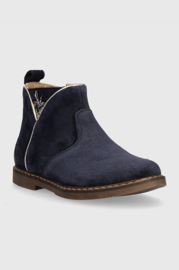 Детские замшевые ботинки Pom Dapi CITY APPLE цвет синий