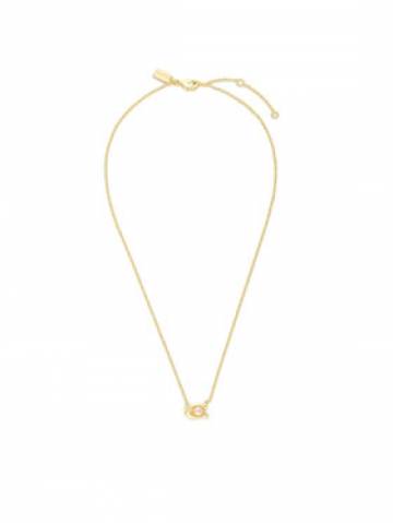 Coach Намисто Pearl Signature C Pendant Necklace 37341916GLD651 Золотий Coach Намисто Pearl Signature C Pendant Necklace 37341916GLD651 Золотий