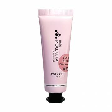 Полигель для ногтей Nails Molekula Professional Poly Gel 10 Soft Petal, 15 мл Полигель для ногтей Nails Molekula Professional Poly Gel 10 Soft Petal, 15 мл