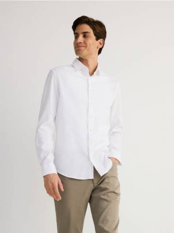 Reserved - Бавовняна сорочка super slim fit - білий - 975AO-00X Reserved - Бавовняна сорочка super slim fit - білий - 975AO-00X