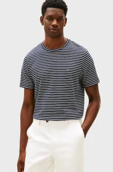 Мужская футболка в полоску SEASONAL Разноцветный XL Tommy Hilfiger MW0MW40923