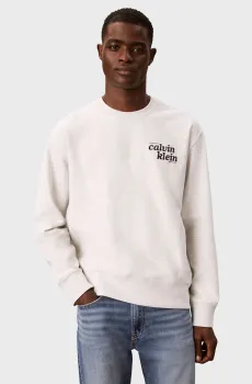 Мужской светло-серый свитшот PREMIUM Серый XL Calvin Klein Jeans LV04RG265G