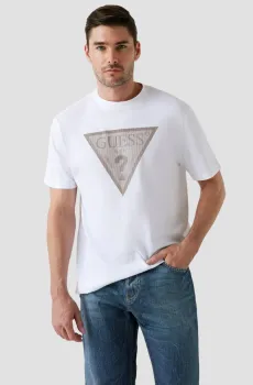 Мужская белая футболка Белый S Guess M5BI04.I3Z14;G011