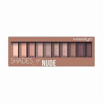 Палетка теней для век Misslyn Must-Have Eyeshadow Shades 4 Shades Of Nude, 8 г Палетка теней для век Misslyn Must-Have Eyeshadow Shades 4 Shades Of Nude, 8 г
