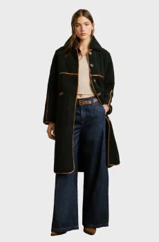 Женское черное пальто TRUTH Черный L Pepe Jeans PL4024367