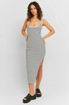 Женское белое платье в полоску Белый XS Tally Weijl SDRVICLEY