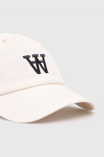 Хлопковая кепка Wood Wood Eli Embroidery цвет чёрный с аппликацией 10000805.7083