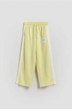 Reserved - Трикотажні штани з боковою смужкою - світло-жовтий - 127HN-10X