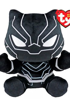 Детская мягконабивная игрушка TY Marvel Чёрная пантера, от 3 лет, 15 см (44000)