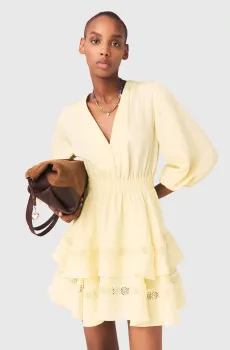 Женское желтое платье Желтый 40 MAJE MFPRO04635_Pale Yellow