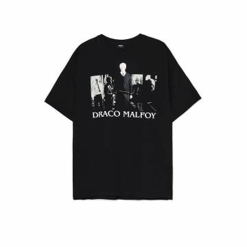 Cropp - Футболка з принтом Draco Malfoy - чорний Cropp - Футболка з принтом Draco Malfoy - чорний