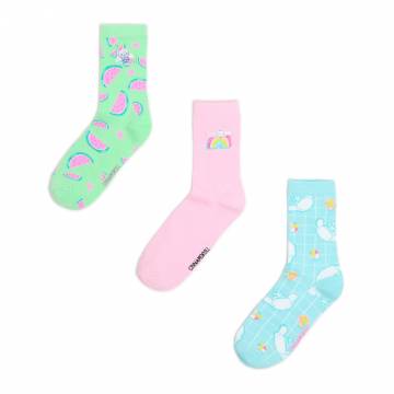 Cropp - Шкарпетки, 3 пари Cinnamoroll - блідо-блакитний Cropp - Шкарпетки, 3 пари Cinnamoroll - блідо-блакитний