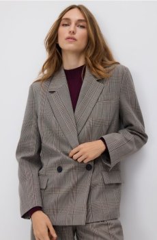 Reserved - Двобортний картатий піджак - різнобарвний - 293GF-MLC