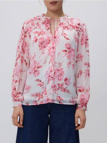 Reserved - LADIES` BLOUSE - фуксія - YR323-43X Reserved - LADIES` BLOUSE - фуксія - YR323-43X