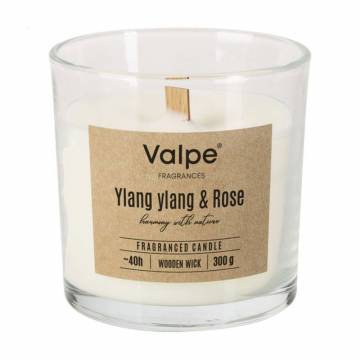 Ароматическая свеча в стакане Bispol Valpe Fragrances Candle Ylang Ylang & Rose, 300 г (SN100-000-384)