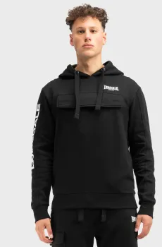Мужское черное худи Черный L Lonsdale 117309