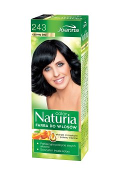 Краска для волос Joanna Naturia Permanent Color Cream 243 Black, 100 мл