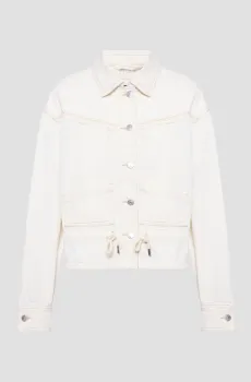 Женская белая джинсовая куртка Белый S BOSS 50534239;101