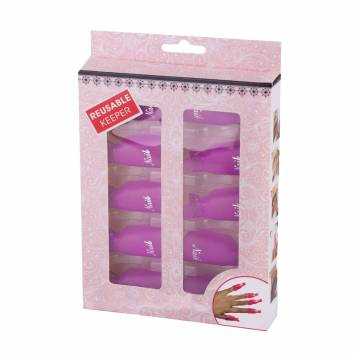 Набор клипсов-зажимов для снятия гель-лака Nails Molekula Professional розовые, 10 шт Набор клипсов-зажимов для снятия гель-лака Nails Molekula Professional розовые, 10 шт