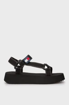 Женские черные сандалии EVA Черный 37 Tommy Jeans EN0EN02747