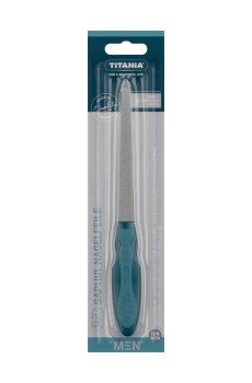 Пилка для ногтей Titania Soft Touch сапфировая, мужская (1440/MEN)